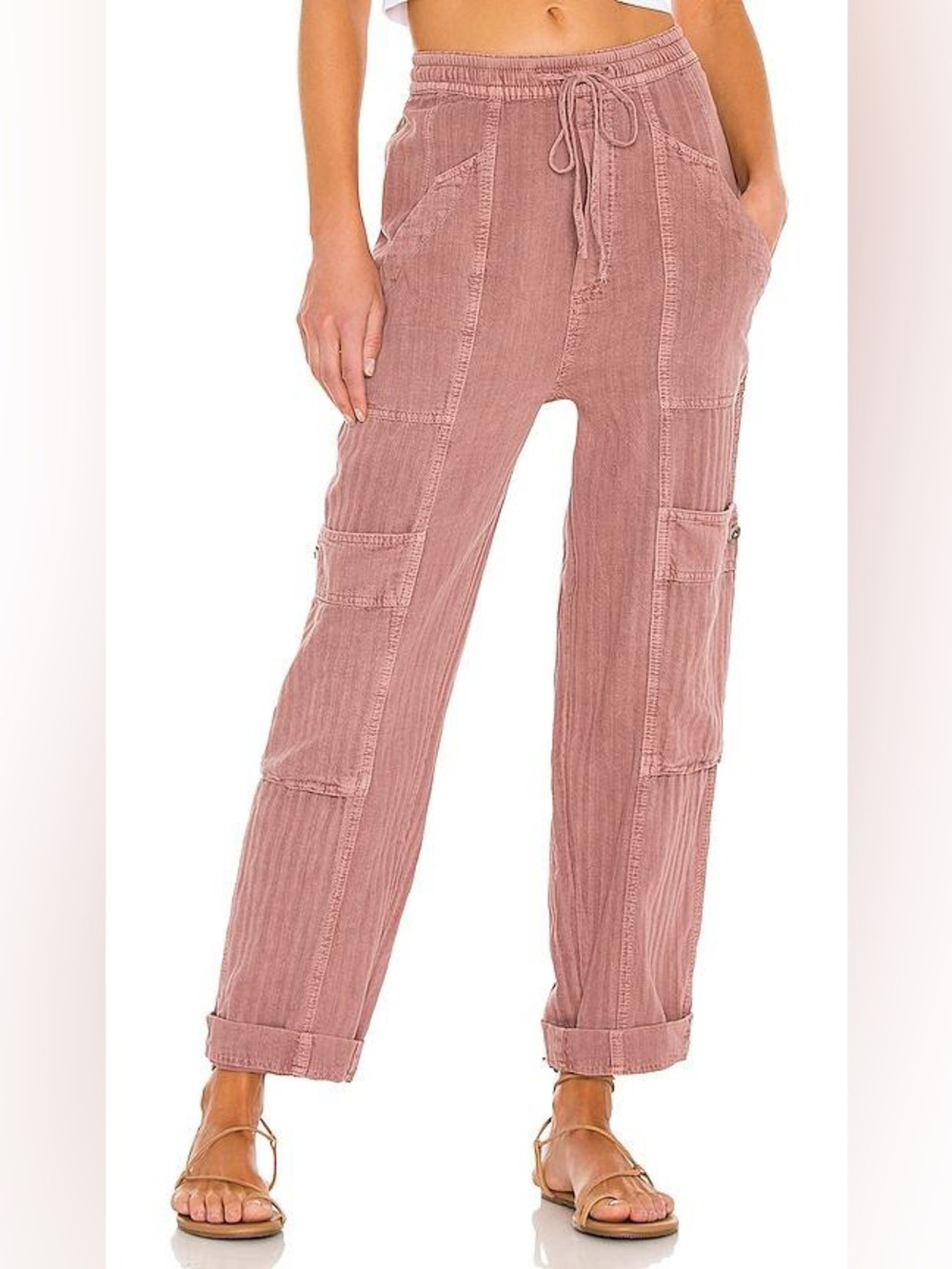 Free People Feelin’ Good pull on utility pants